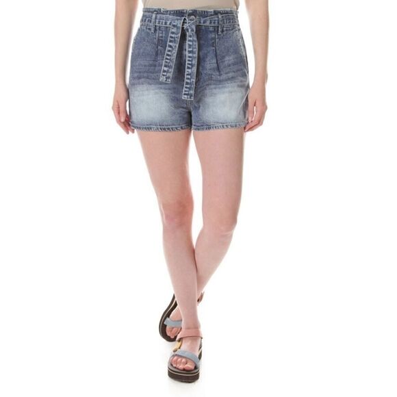NWT STS Blue Mila 13" Hi Rise Paper Bag Shorts - Picture 1 of 16
